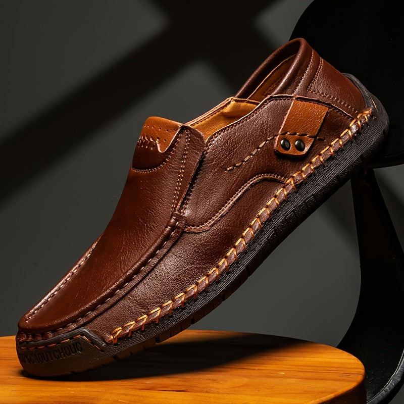 Men's Slip-On Loafers – Lightweight Breathable Casual Shoes for Driving Walking Daily Wear, Comfortable Non-Slip Sole, Easy On Off Design, Perfect for Men Who Value Style & Comfort