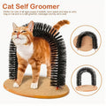 Cat Arch Self-Grooming Massage Toy – Interactive Scratch, Rub & Groom Tool for Cats & Kittens, Plastic Bristle Arch, 13 Inch, Stress Relief & Entertainment for Indoor Cats