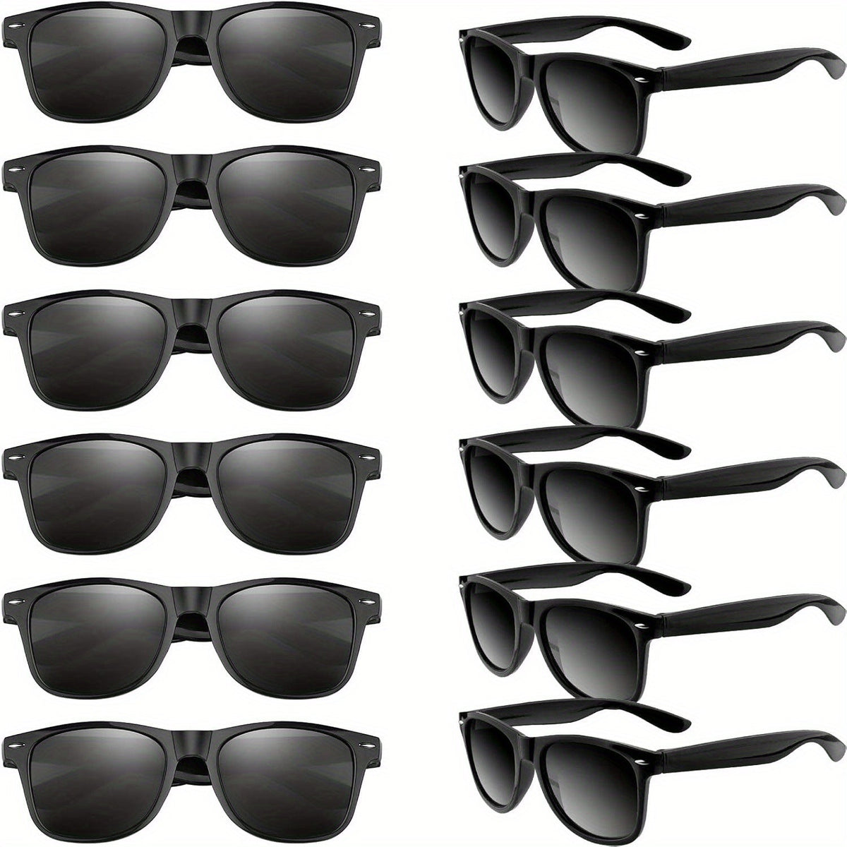 12-Pack Neon Colorful Party Sunglasses Bulk – UV400 Shatterproof Polarized Lenses for Adults Birthday Beach Pool Bachelorette Summer Festival Party Favors Gift Bag Fillers
