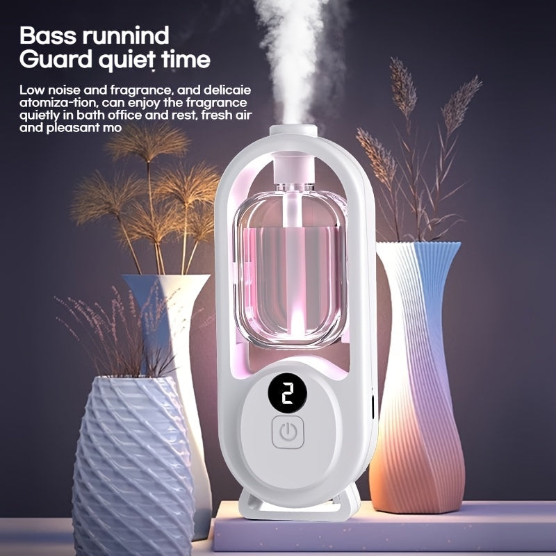 Essential Oil Diffuser Aromatherapy Humidifier with 7 Color LED Light – USB Powered Quiet Mini Aroma Diffuser for Bedroom, Office, Yoga & Home with Timer, Multiple Scents | Hilton Gardenia Ocean Jasmine