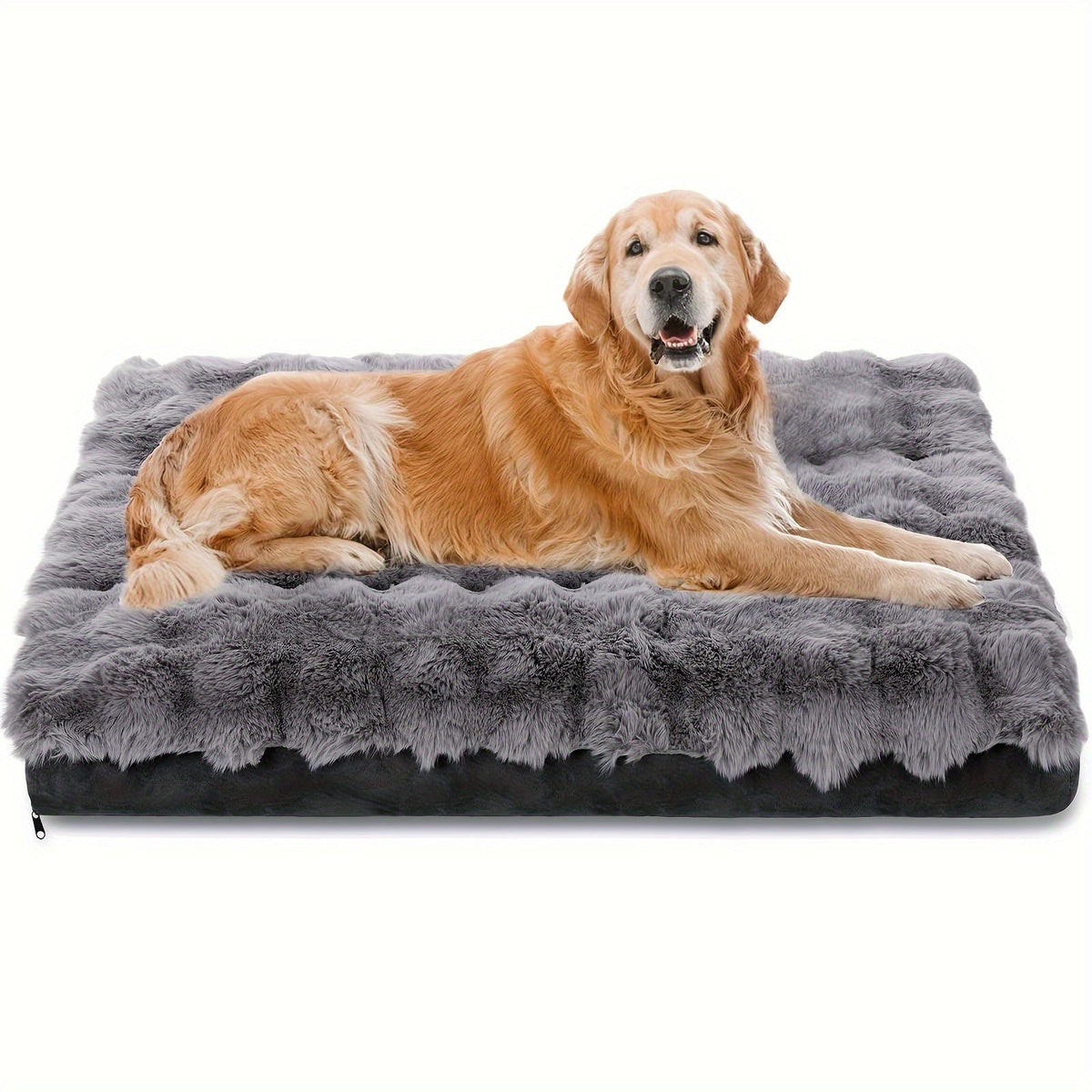Orthopedic Dog Bed for Large Dogs Memory Foam Pet Bed with Removable Washable Cover Anti-Slip Base Faux Fur – Joint Relief Heavy Duty, Small Medium XL XXL Sizes
