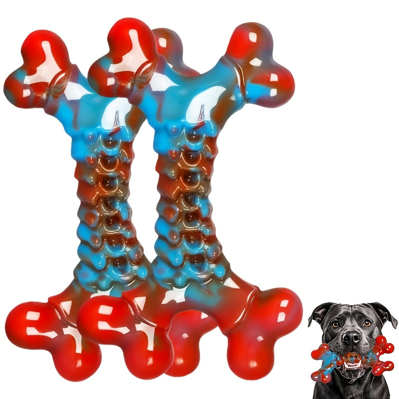 Indestructible Dog Chew Toys for Aggressive Chewers Large Breed Tough Nylon Dog Teething Toy Durable Sturdy Boredom Relief Interactive Chew Toy Keeps Dogs Busy Red 1pc 2pcs 4pcs