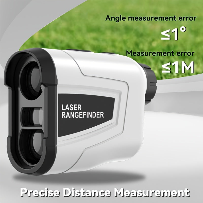 1200 Yard Laser Golf Rangefinder 6X Magnification Slope Switch Pulse Vibration Target Lock Trajectory Compensation Type-C Rechargeable for Golf and Hunting