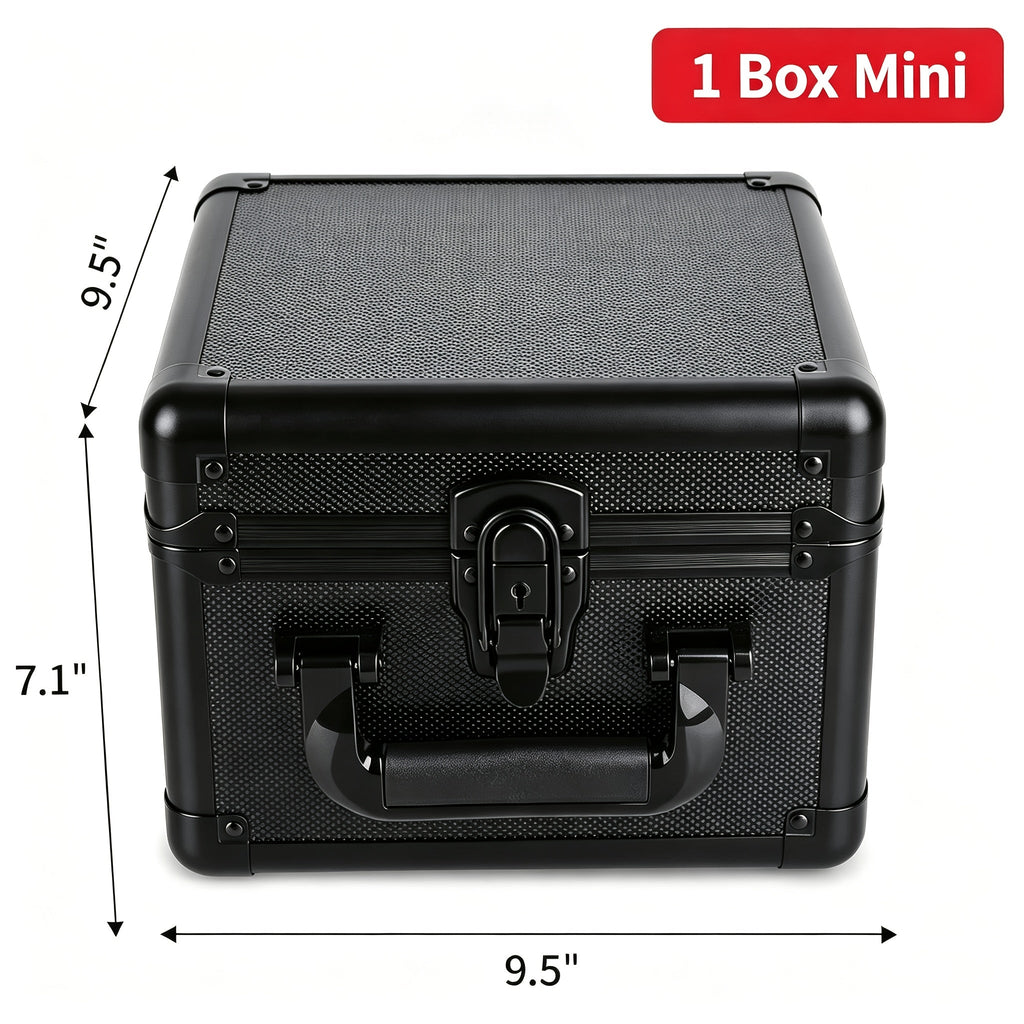 Trading Card Toploader Storage Box – Holds 600+ Cards, Fits 3"x4" 35PT Rigid Toploaders, 18 Colorful Dividers & 6 Foam Stoppers, Card Case for Pokemon, Sports Cards, TCG Collections
