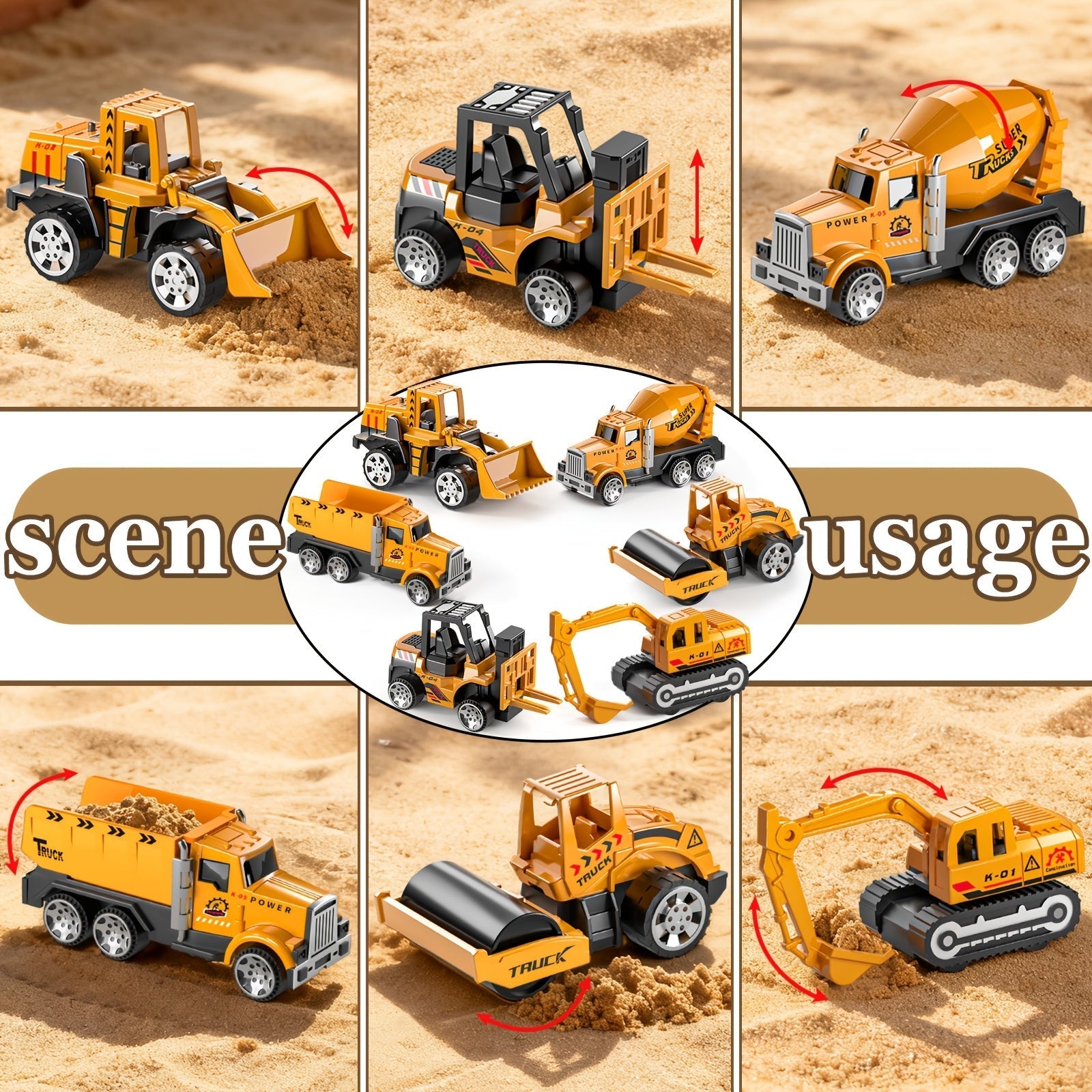 13-in-1 Construction Truck Toy Set with Die-Cast Cars, Play Mat & Transport Carrier – Kids Vehicle Playset for Ages 3+, Perfect Christmas & Birthday Gift