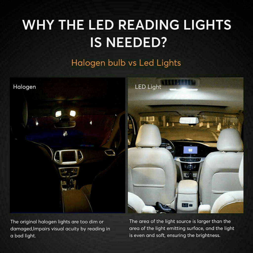40PCS Car LED Interior Bulb Kit T10 W5W 31mm 42mm Festoon 6000K Cool White 12V No Error Map Dome Door Trunk Courtesy Reading Light Replacement Set for Cars Trucks SUVs