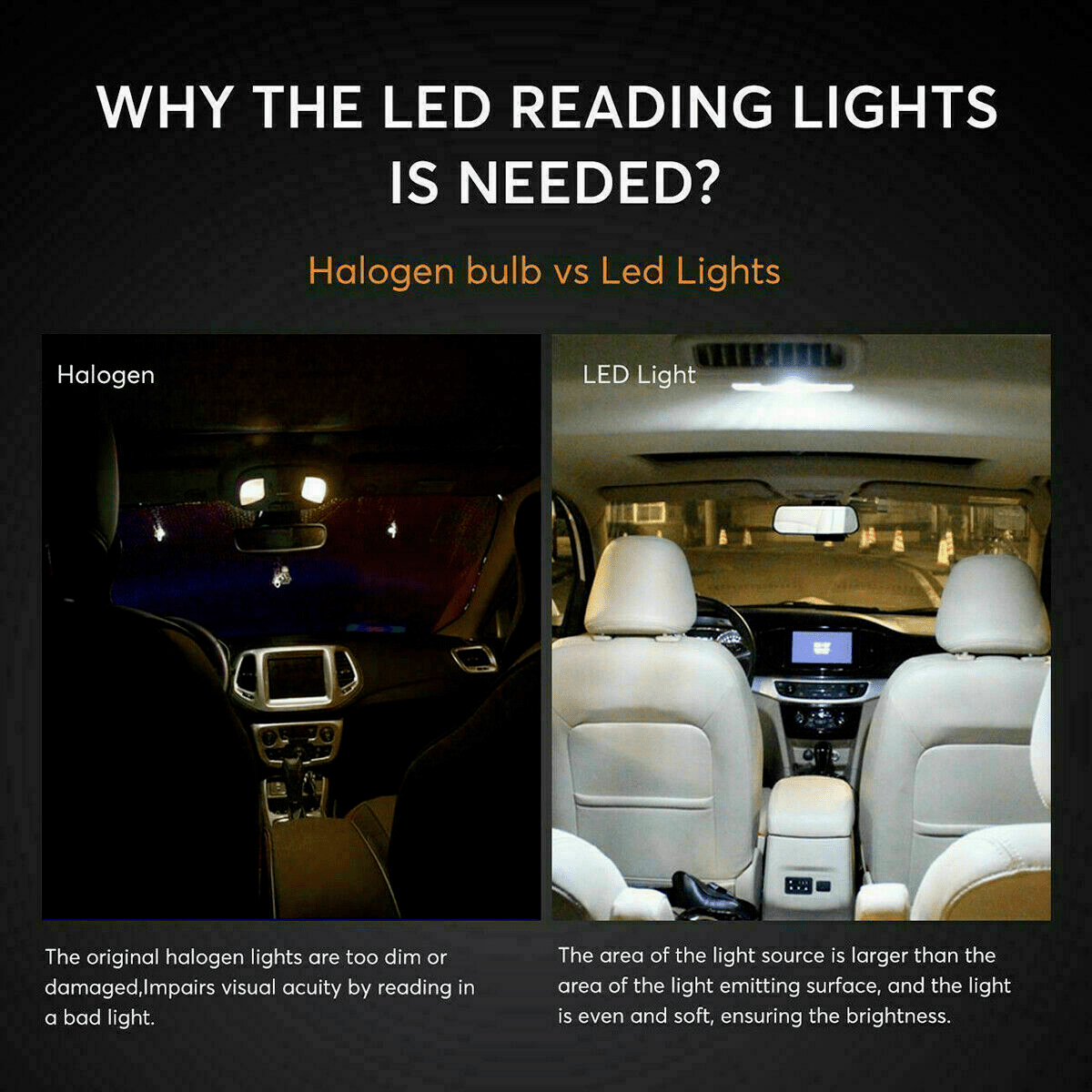 40PCS Car LED Interior Bulb Kit T10 W5W 31mm 42mm Festoon 6000K Cool White 12V No Error Map Dome Door Trunk Courtesy Reading Light Replacement Set for Cars Trucks SUVs