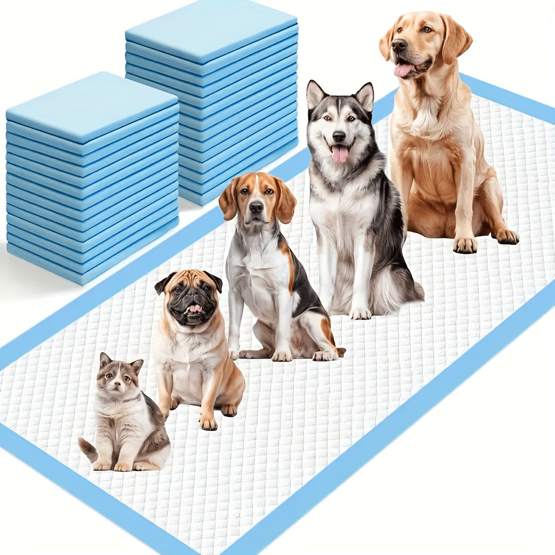 XXXXL Dog Pee Pads 34"x28" – Super Absorbent Leak-Proof Odor-Control Disposable Pet Training Pads, Bulk Pack for Dogs Puppies & Cats, Easy Potty Training & Accident Protection