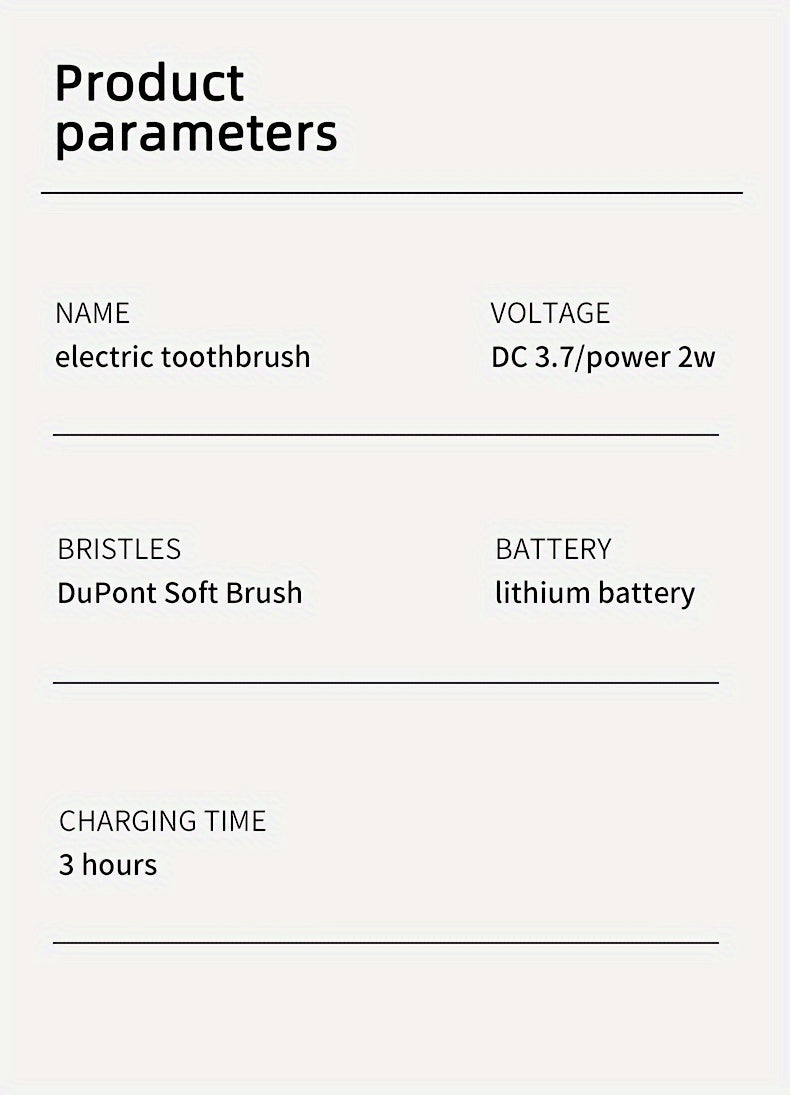 Sonic Electric Toothbrush IPX8 Waterproof USB Rechargeable 5 Replacement Brush Heads Smart 2-Minute Timer Metal Shaft Adults Men Women Couple Oral Care Black Pink Green