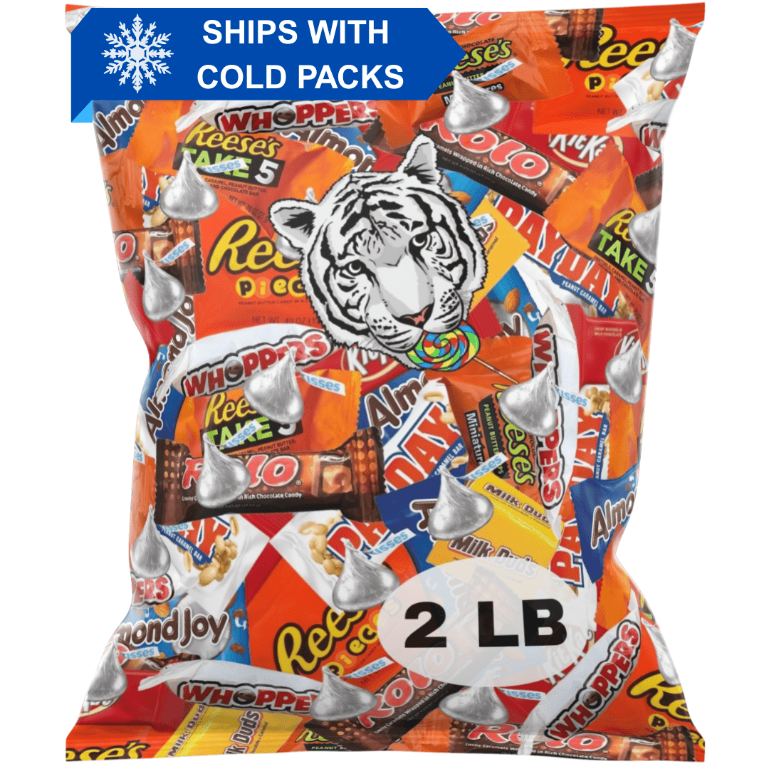 Bulk Chocolate Candy Bag Individually Wrapped Assorted Variety Mix for Parties Halloween Holidays Stocking Stuffers Office Snacks Gifts 2 lb 4 lb 6 lb