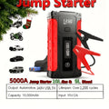 5000A Peak Portable Car Jump Starter with 150 PSI Air Inflator Pump – 10000mAh All-in-One Emergency Battery Booster, Type-C, LED Light for 12V Gas & Diesel Cars, Trucks, SUVs & Motorcycles