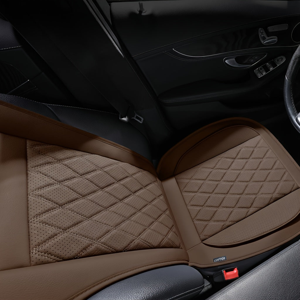 Universal Front Car Seat Covers 2 Pack Full Surround High-Back Bucket Seat Protector Anti-Slip Easy Install for Cars SUVs Trucks Multiple Colors and Styles Aero Wave Luxe Diamond Dynamic Stripe