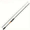 Carbon Fiber Lure Fishing Rod 180cm – Lightweight M-Power Two-Section Rod with Wooden Handle, Universal for Freshwater & Saltwater, Ideal for Bass Trout & All-Water Lure Fishing
