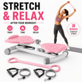 Waist Twisting Machine Ab Twister Board – 360° Noiseless Waist Twister Disc for Home Gym, 360 LBS Capacity, Digital Display Tracks Time, Reps & Calories, Includes Figure-8 Resistance Band