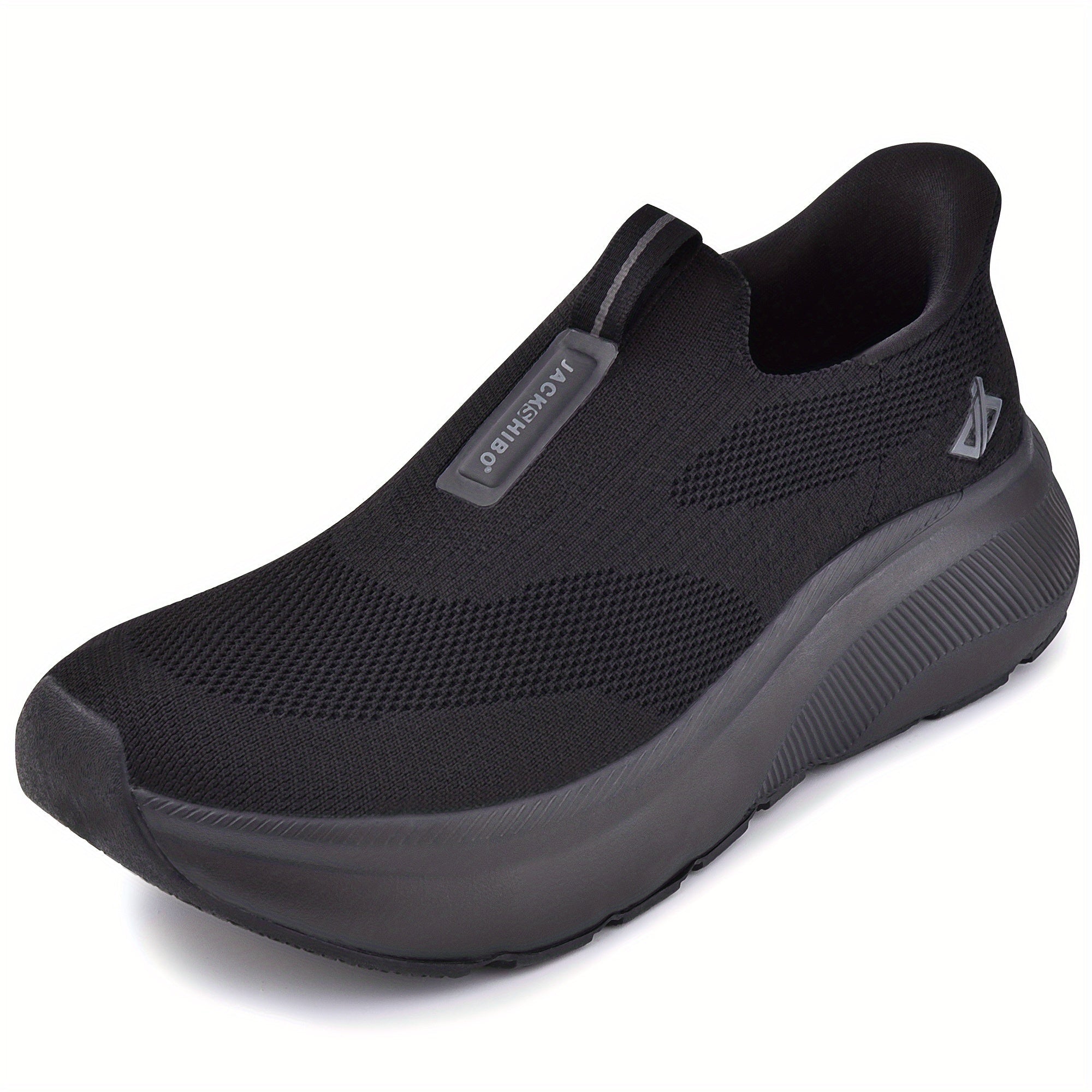 Men's Hands-Free Slip-On Orthopedic Sneakers – Wide Toe Box, Arch Support, Metatarsal Pad, Cushioned Zero Drop Sole, Mesh Upper, Walking Shoes for Comfort & Pain Relief