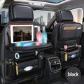 Car Back Seat Organizer with Foldable Table Kick Mats – All-in-One Vehicle Storage with Laptop Station, Cup & Umbrella Holders, Tissue Box, Eating Tray for Family Road Trips, 6 Colors