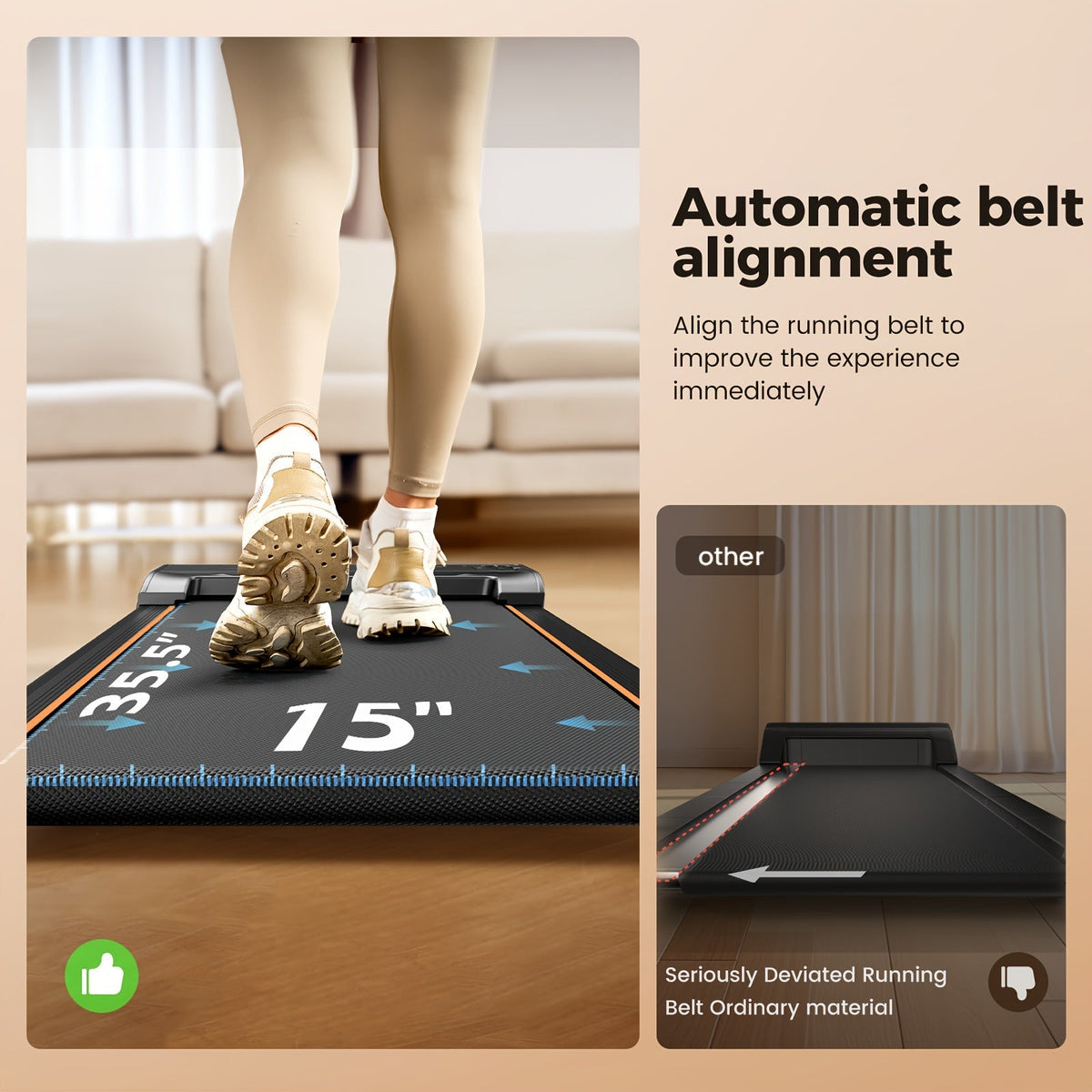 Under Desk Walking Pad Treadmill 2.5HP 15% Incline 4-in-1 Quiet Motor 265 Lbs Capacity with Remote Control & LED Display - Portable Home Office Fitness Treadmill for Walking, Jogging & Weight Loss