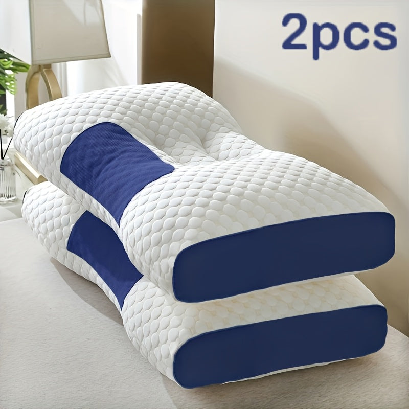 Bed Pillows 2-Pack Ultra-Soft Neck Support Pillow Inserts with Removable Machine-Washable Covers – Breathable All-Season Deep Sleep Bedroom Comfort, 7 Colors, Perfect Housewarming Gift