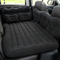 Car Inflatable Bed for SUV Sedan Soft Flocked Rear Seat Air Mattress Foldable Portable Sleeping Mat for Camping Road Trips Picnics – Includes Air Pump & Storage Bag, Black Grey Beige Pink