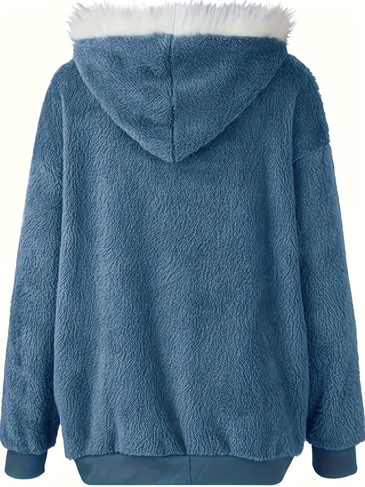 Teddy Bear Jacket Women Autumn Winter Color Block Zip-Up Fleece Coat Soft Warm Casual Outerwear Cozy Street Style S-XL