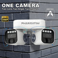 Dual Lens PTZ Security Camera Outdoor WiFi 5MP – 360° Pan Tilt 10x Electric Zoom Motion Detection Siren Alarm Two-Way Audio Color Night Vision 24/7 Wired Recording Home Surveillance