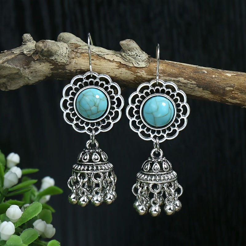 15 Pairs Bohemian Earrings Set for Women – Acrylic Turquoise Dangle Drop Earrings Ethnic Vintage Boho Jewelry Gift Set Girls Ladies Festival Party Daily Wear