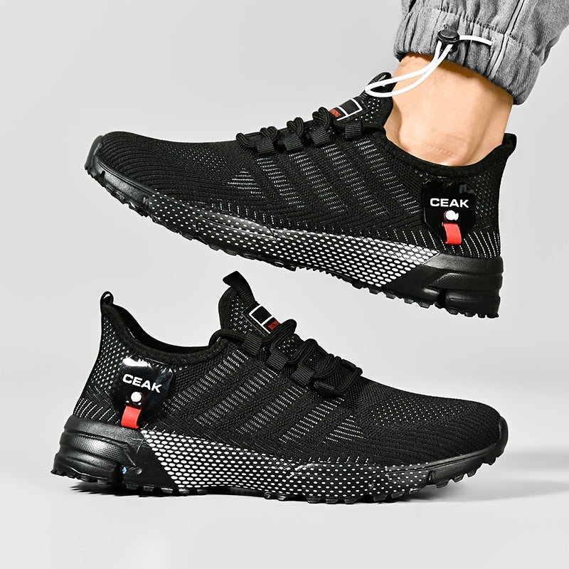 Men's Breathable Mesh Sneakers – Lightweight Non-Slip Low-Cut Athletic Shoes for Running, Jogging, Gym, Outdoor Sports & Daily Casual Wear, Sizes US 6.5–13.5