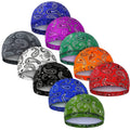 Men's Skull Caps 10-Pack Cooling Wicking Knit Beanie Do Rag Head Wrap - Welding Hard Hat Liner Cycling Workout Caps Mixed Vintage Styles for Men Daily Wear & Outdoor Activities