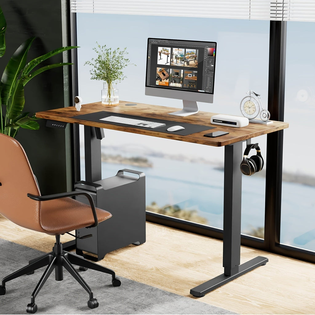 Electric Standing Desk Height Adjustable 40 48 55 63 Inch – Sit Stand Up Desk with Memory Controller & Anti-Collision, Ergonomic Home Office Gaming Workstation, 5 Colors