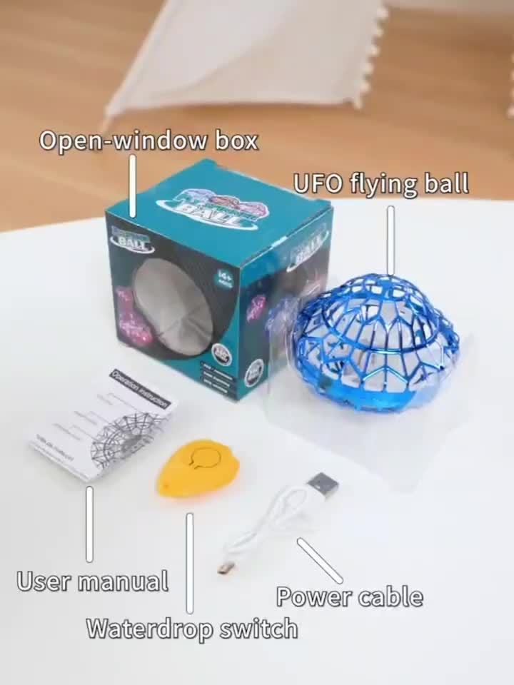 UFO Magic Flying Ball Toy with LED Light – Hand Control Boomerang Hover Ball Intelligent Remote Gesture Control Outdoor Indoor Game Party Gift for Kids Boys Girls Halloween Christmas