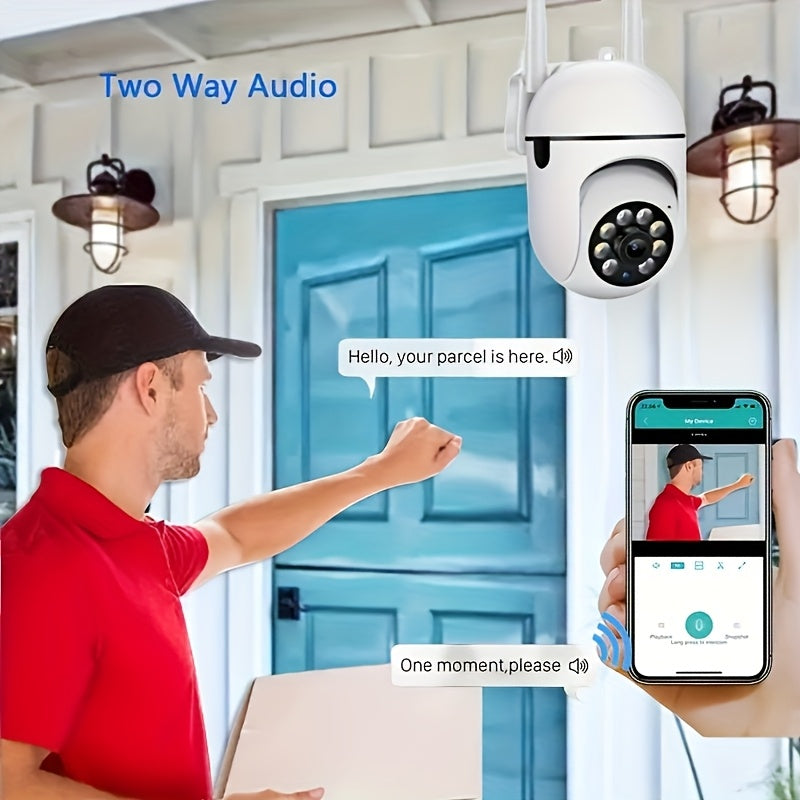 4-Pack 5G WiFi Security Camera 1080P – 360° PTZ Panorama Smart PIR Motion Detection Color Night Vision Two-Way Audio IP54 Weatherproof, Indoor Outdoor Home Surveillance with App Remote Viewing