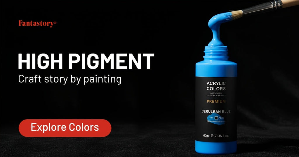 Professional Acrylic Paint Set 24 Colors 2oz 60ml Large Volume Tubes with 12 Brushes – Rich Pigment Thick Acrylic Paints for Canvas Wood Rock Glass Ceramic Fabric – Art Supplies for Beginners and Artists