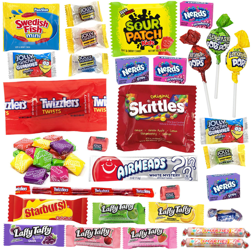 Assorted Bulk Candy Individually Wrapped Variety Pack – Mixed Candy Assortment for Parties, Pinatas, Goodie Bags, Halloween, Birthday & Office Treat Bowls