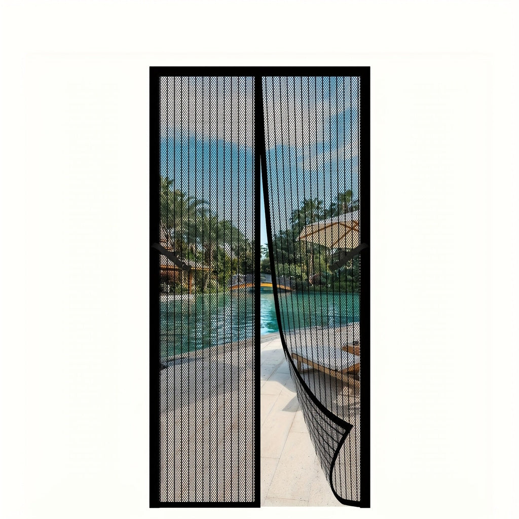 Magnetic Screen Door Hands-Free Auto-Close Heavy Duty Mesh Curtain – Bug & Insect Proof Pet & Kid Friendly for Front Door Kitchen Balcony Bedroom & Patio