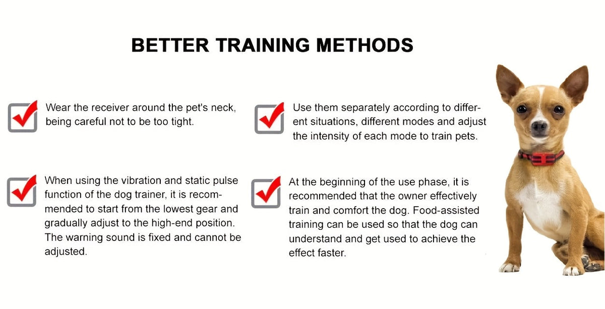 9-Level Remote Dog Training Collar Rechargeable E-Collar Shock Vibration Tone 500M Range Adjustable for Small Medium Large Dogs Safe Bark Control
