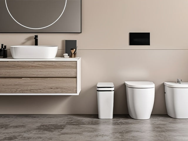 Automatic Touchless Trash Can 2-Pack – 2.8 Gallon Motion Sensor Garbage Can with Lid, Slim Smart Trash Bin for Bathroom, Bedroom, Office & Living Room