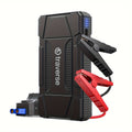 1000A Peak Car Jump Starter 12V Portable Battery Booster Jump Box with USB Charge Ports, LED Flashlight & 6400mAh Power Bank for Gas & Diesel Cars, Trucks, SUVs – Emergency Car Battery Starter