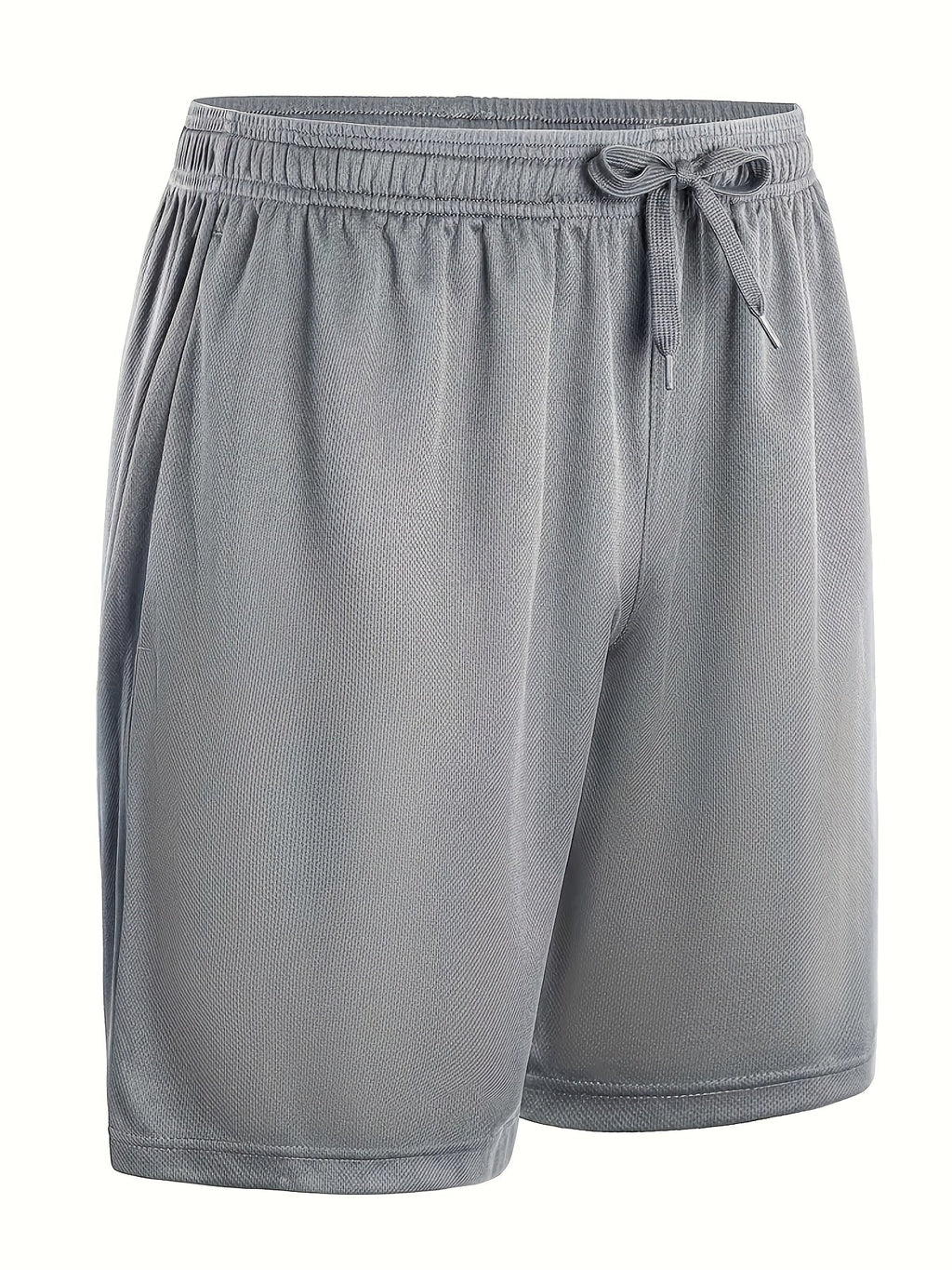 Men's Quick-Dry Athletic Shorts with Pockets & Adjustable Waistband – Lightweight Loose-Fit Training Running Gym Shorts for Men & Teens, 100% Polyester, Solid Colors, Machine Washable, 10-Pack Wholesale