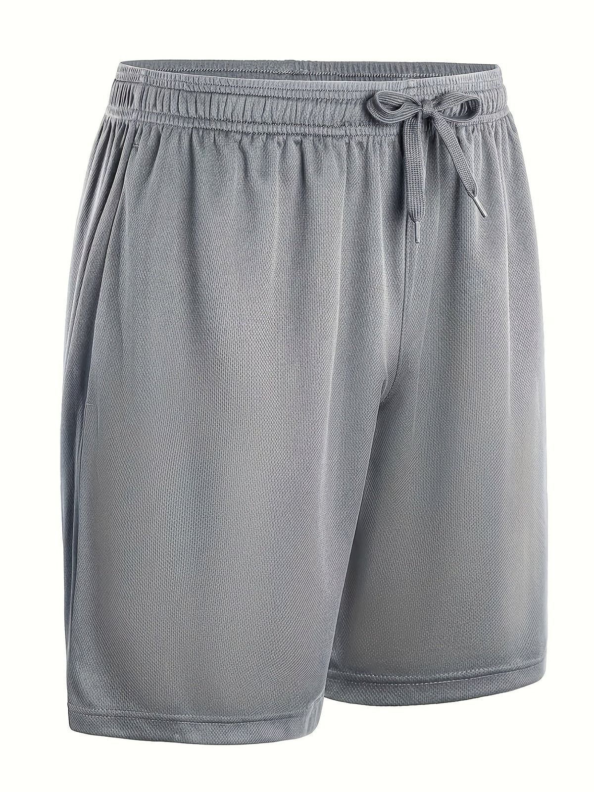 Men's Quick-Dry Athletic Shorts with Pockets & Adjustable Waistband – Lightweight Loose-Fit Training Running Gym Shorts for Men & Teens, 100% Polyester, Solid Colors, Machine Washable, 10-Pack Wholesale