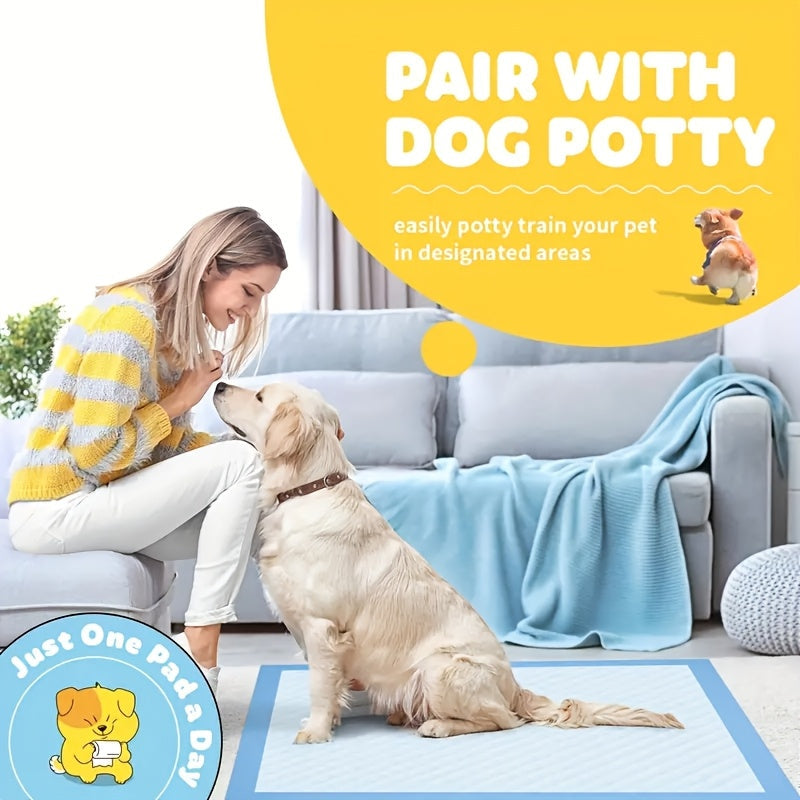 Dog Pee Pads 100 Count 6-Layer Super Absorbent Puppy Training Pads Leak-Proof & Odor Control – Disposable Dog Potty Pads for Puppies, Dogs & Cats, 34"x28" or 22"x22"