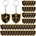 36-Piece Armor of God Christian Bulk Keychains – Put On The Whole Armor of God Ephesians 6:11 Military Knight Acrylic Zinc Alloy Religious Gifts for Men Church Giveaways Party Favors