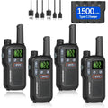 BAOFENG Walkie Talkies for Adults Long Range – 22 FRS Channels, VOX Hands-Free, USB-C Rechargeable Li-ion Battery, LCD Display, Built-in Flashlight, 2-3 Mile Range for Hiking, Camping & Family Outdoor Use
