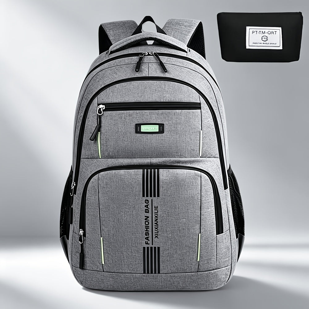 Men's Large Capacity Travel Backpack Set Durable Nylon Multi-Compartment Laptop Bag with Adjustable Straps for Business Travel Campus – Backpack & Handbag Shoulder Bag Combinations