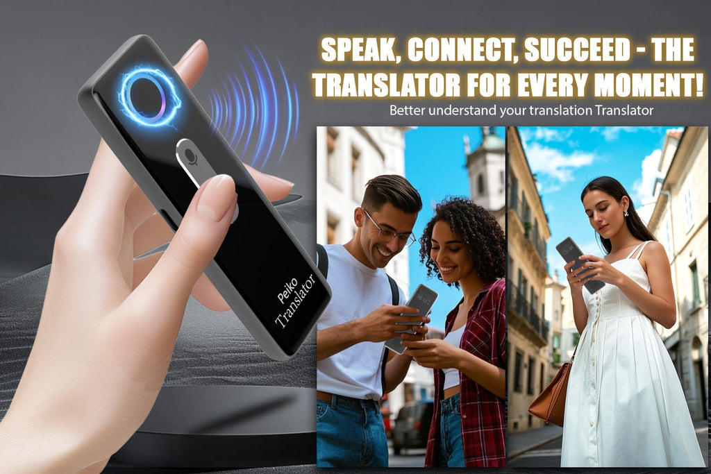 Trbox X9 Portable Language Translator Device – Two-Way Instant Voice Translation 136 Languages, WiFi & Offline Support, AI-Powered High Accuracy Translator for Travel Business Learning