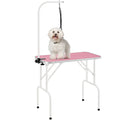 Foldable Pet Grooming Table for Dogs & Cats, Height-Adjustable Arm with Non-Slip Waterproof Surface & Folding Legs, Portable Home & Professional Pet Beauty Station