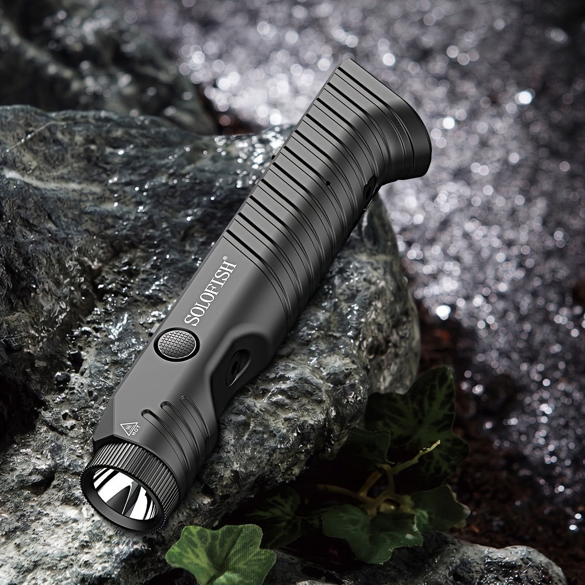 M-Lok Tactical Rifle Flashlight 1450 Lumen SL1130 – Magnetic Rechargeable Weapon Light with Strobe Mode, Ambidextrous Buttons & 240m Beam for AR-15 M-Lok Rail Rifles
