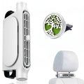 Bladeless USB Car Fan 3-Speed Quiet Cooling Plug-and-Play Seat Fan for Car SUV Truck Universal Fit Safe for Kids Pets Summer Driving Commute Road Trip White Black