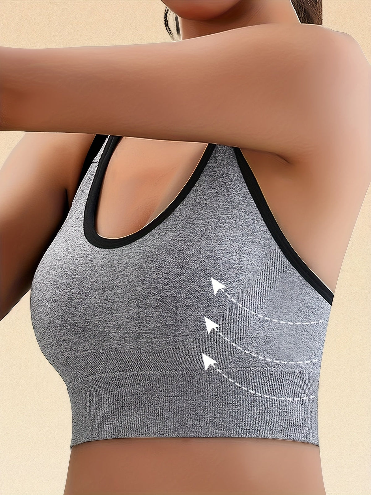 Seamless Sports Bra 5-Pack for Women Wire-Free – 92% Polyamide Soft Opaque Stretch Double-Layer Bralette Set for Yoga, Gym, Pilates & Casual Wear, Mixed Colors Sizes S–XXL