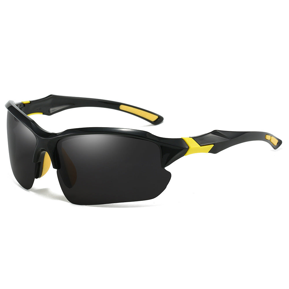 3-Pack Sports Sunglasses UV400 Half Frame for Men & Women – Lightweight Polarized Goggles for Running, Fishing, Skiing, Driving & Outdoor Activities, Sun Protection Eyewear Set