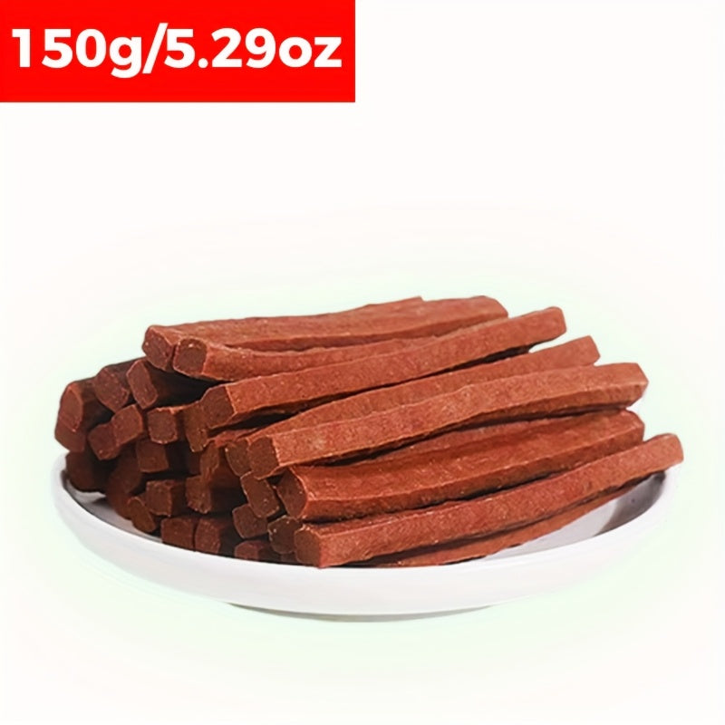 Beef Tendon Dog Chews 150g Multi-Flavor Natural High-Protein Rawhide-Free Dental Chew Sticks Strips Cubes Egg Yolk Treats for Puppies Adult Dogs Training Rewards